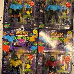 Star Trek **Vintage** Ninja Turtles 1994 set of 4